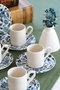 Hermia Nilüfer 12 Juego de tazas de café Multicolor (12 piezas) de Porcelana